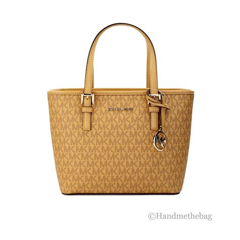 michael kors cider bag|Michael Kors Jet Set Cider PVC Leather XS Carryall Top Zip .